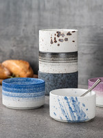 Bol à dessert, crème glacée, céréales, noix et riz, style nordique, écologique, fait main, en porcelaine, résistant au lave-vaisselle, peint à la main