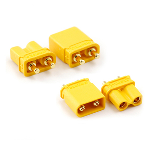 מחבר XT30UPB איכותי עם מגעי זהב 20A 500V לחיבור חוטי חשמל זכר/נקבה להלחמה עבור לוחות PCB - Product Image 1