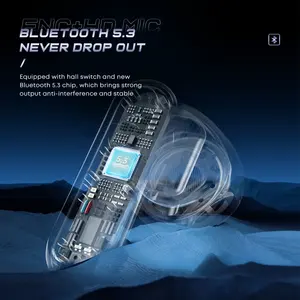 Penjualan Terbaik Langsdom TG10 Headset Stereo Nirkabel 5.3 TWS Earphone Ponsel Earbud Gaming Bluetooth Earphone Headphone