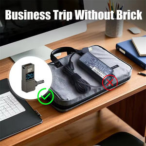 Convertisseur USB-C à affichage numérique vers DC Charge rapide PD 100W Connecteur d'alimentation pour ordinateur portable Intelligent Universel pour Lenovo/HP/Dell - Product Image 4