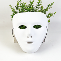 Masques complets Jabbawockeez Plain White Face pour Halloween Masquerade Drama Party Hip-Hop Ghost Dance Performances Props