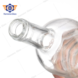 Custom LOGO <strong>Label</strong> 750 ml 75 Cl Frosted Blue V-shaped Wine Glass Bottle Fancy Empty Thin High Glass <strong>Vodka</strong> Bottles - Product Image 4