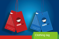 Etiquetas Colgantes Personalizadas con Degradado de Acuarela, Etiquetas de Papel Impresas con Logotipo de Marca de Lujo para Ropa, Accesorios de Moda