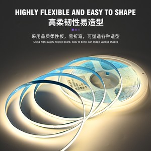 Nouvelle Bande LED COB Flexible Tuya 12V 5m Blanc Chaud pour Rétroéclairage <span class=keywords><strong>TV</strong></span> - Fabricant de Bandes LED COB Intelligentes 12V - Product Image 4