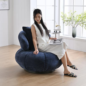 Fauteuil pouf YD-210 ultra doux avec rembourrage, idéal pour salon, chambre, balcon – Fauteuil décontracté en forme de citrouille - Product Image 2