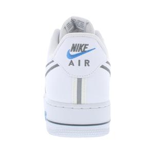 Nike Air Force 1 '07 Chaussures de basket-ball en cuir unisexe blanc gris froid - Product Image 3