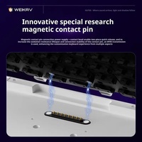 Weikav Nut65 Tri-Mode 6000mAh Mechanical Gaming Keyboard Kit QWERTY Wired/Wireless ARGB Rhythm DIY AO&EP Sound Reactive Lighting