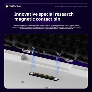 Weikav Nut65 Tri-Mode 6000mAh Kit de teclado mecánico para juegos <span class=keywords><strong>QWERTY</strong></span> con cable/inalámbrico ARGB Rhythm DIY AO & EP iluminación reactiva de sonido - Product Image 5