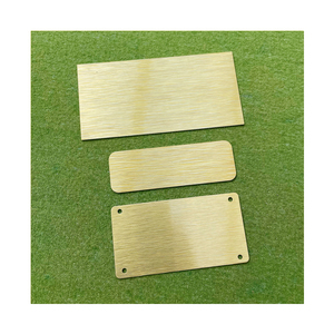 Rts thăng hoa nhôm văn phòng nameplates Bạc/Vàng Tên tấm trống kim loại <span class=keywords><strong>name</strong></span> tag nhãn cho DIY tên nơi 1x3 2x4 - Product Image 5