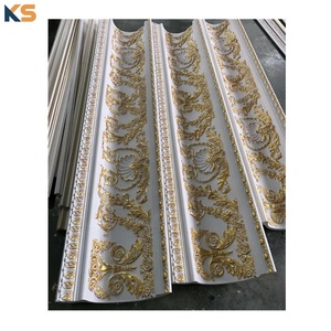 Moulures en polyuréthane peints de couleur or et argent, 1 pièce, décoration de plafond d'intérieur - Product Image 1
