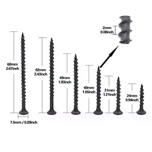 尺寸20毫米-70毫米干墙螺钉用于木钉制造干墙螺钉供应商在中国