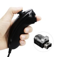 Nunchuck filaire courbé à la main pour la manette de jeu Nintendo Wii et accessoires pour la manette de jeu Wii