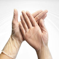Gants en vinyle jetables de qualité supérieure, durables, transparents, sans poudre, tailles S/M/L/XL, pour soins personnels, marque Green, en boîte