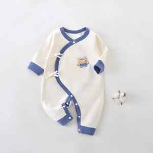 Traje de una pieza cálido para bebé, chaqueta acolchada de algodón informal con estampado de dibujos animados para otoño e invierno, <span class=keywords><strong>pijama</strong></span> grueso para recién nacidos - Product Image 5