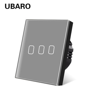 Ubaro <b>Touch</b> Wall <b>Switch</b> 3 Gang Tempered Glass Panel Smart Home Control Embedded <b>Switch</b> - Product Image 2