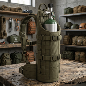 Sac à dos robuste pour bouteille d'oxygène en forme de D, sac de transport portable pour bouteille d'O2, étui de rangement rembourré, haute visibilité - Product Image 3