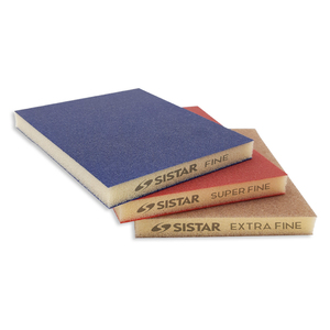 DFS ABRASIVE SPONGE DOBLE CARA SUPER FINE 10 Pcs/pack Esponja de lijado flexible de dos lados, ideal para lijado seco y húmedo - Product Image 1