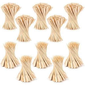 Piques en bambou naturel pour cocktails, brochettes de fruits, grillades, cuisine, barbecue, collations, plus de choix de tailles - Product Image 5