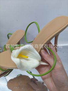 <span class=keywords><strong>2026</strong></span> Neue Sommer 3D-Blumen Einriemen-Sandalen für Damen Offene Zehen Sexy Dünne Absätze Party Urlaub Kleid High Heels Damenschuhe - Product Image 5