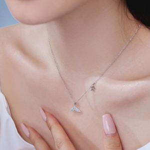 Nouvelle Collection Dylam Été – Collier Pendentif Queue de Sirène et Étoile de Mer en Argent S925 Plaqué Or avec Zirconia 5A – Bijoux Tendance - Product Image 3