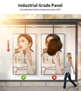 55inch 1500 2500 3000 nits ánh sáng mặt trời có thể đọc được độ sáng cao <span class=keywords><strong>LCD</strong></span> kỹ thuật số biển quảng cáo Màn hình Màn hình cho cửa sổ kính - Product Image 3