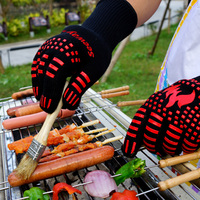 Gants de barbecue Seeway Superior avec silicone résistant à la chaleur et intérieur doux pour une performance élevée