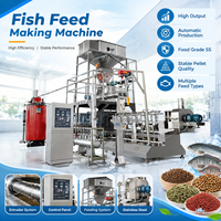 Extrudeuse bivis commerciale pour la fabrication d'aliments flottants pour poissons, ligne de production d'aliments pour l'aquaculture