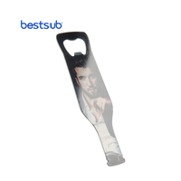 BestSub Vente en gros Logo personnalisé Ouvre-bouteille en acier inoxydable pour les blancs de sublimation de la fête des pères (MPQ02)