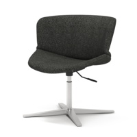 Designer élégant moule mousse nordique italien rembourré salon bureau cantine espace public jambe en métal loisirs chaises de salle à manger