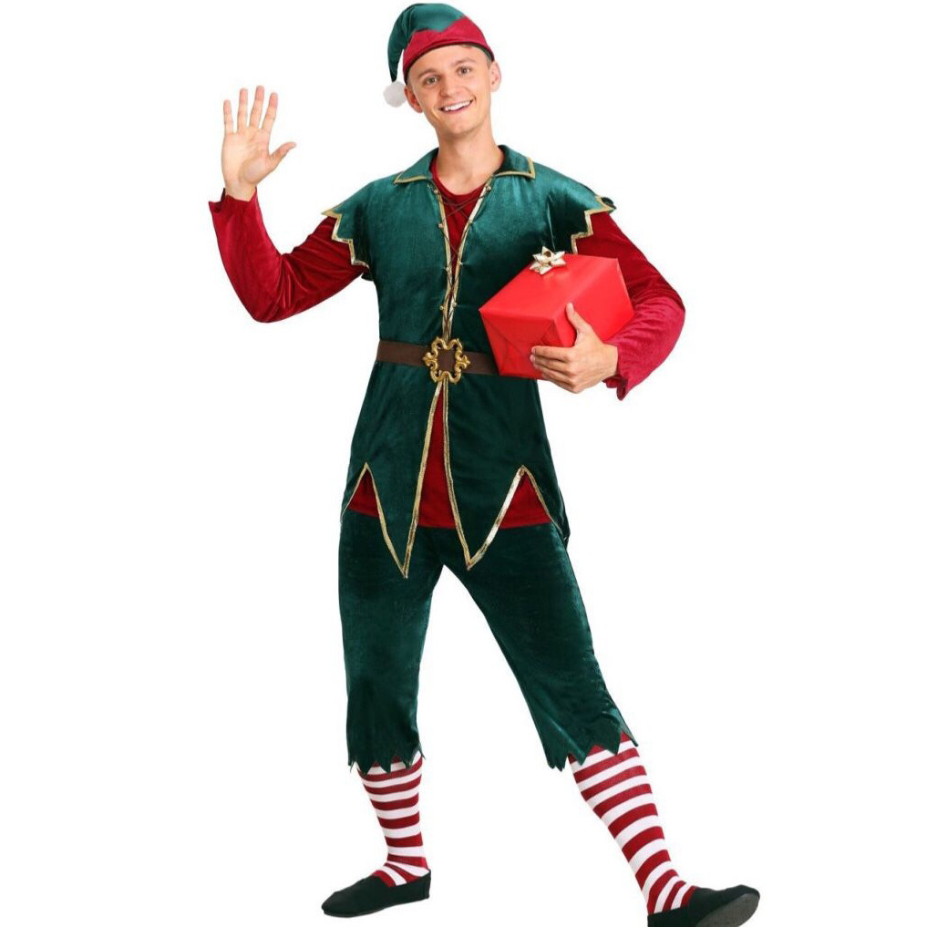 Couples Christmas Costumes for Parties | Unisex Cosplay Dress for Men &  Women | M-XL Sizes Available