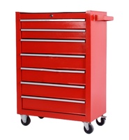 Chariot à outils d'atelier JMST CE avec 7 tiroirs coulissants, 4 roues, boîte à outils roulante, OEM SPCC, acier laminé à froid, revêtement en poudre, garantie 3 ans