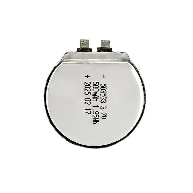 Top Quality Round LiPo 503533 3.7v 500mah Rechargeable Flat Battery Cell  Lithium Polymer Li-ion Batteries for Smartwatch