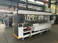 Machine plieuse-colleuse et agrafeuse entièrement automatique pour boîtes en carton, machine à coller les cartons, machine plieuse-colleuse pour cartons en carton
