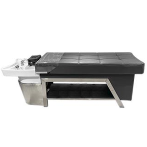 Lit de massage électrique moderne de luxe pour shampoing, équipement haut de gamme pour spa capillaire de salon, <span class=keywords><strong>système</strong></span> de thérapie aquatique intégré avec bassin en céramique - Product Image 2
