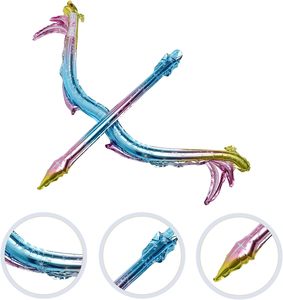 Ballon en aluminium arc-en-ciel dégradé en forme d'arc et de flèche, gonflable métallique pour la décoration de fêtes d'anniversaire et de jeux pour enfants - Product Image 3