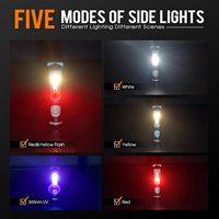 S15Pro porte-clés lampe de poche 750 haute luminosité EDC pince de poche USB C Rechargeable Mini aimant adapté à la randonnée Camping réparation