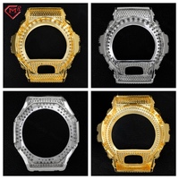 Boîtier de montre Moissanite DW6900 GA2100, Lunette et Cadran VVS Iced Out, Bijoux Hip Hop, Accessoires de montre Moissanite