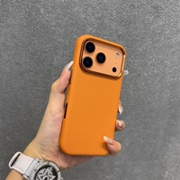 Étui magnétique en cuir PU+PC avec aimants intégrés, coque arrière rigide antichoc pour iPhone 17 Pro Max, anti-rayures