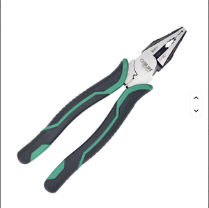 8" 9" Combination Pliers <b>Soft</b> Grip Plastic <b>Wire</b> Stripping Cutting Needle Nose Stainless Steel Construction Curved SK-08 OEM Supp - Product Image 3