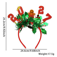 Serre-têtes de Noël en guirlandes, cerceaux à cheveux sapin de Noël, bonhomme de neige, renne, accessoires de fête, cosplay, accessoires photo, accessoires pour cheveux pour enfants et adultes