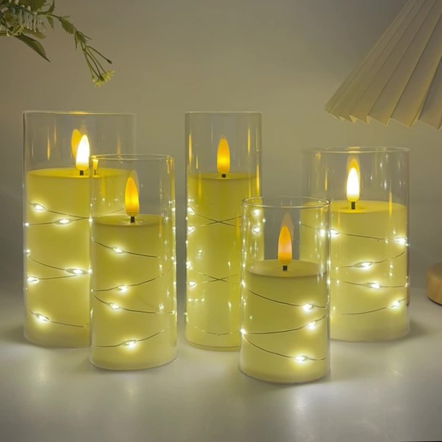 Factory Wholesale LED Candle Light String for Daily Decoration Wedding Decor Diwali Occasions-Customize Model Size 3pcs Set