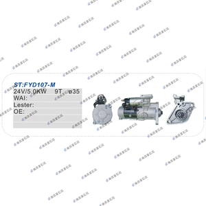 Mô-tơ khởi động 24V 5kW 9T mới với rơle an toàn cho Hyundai HD-65 HD-72 HD-78 D4DD STA3500BA 36100-45500 3610045500 1251025 - Product Image 4