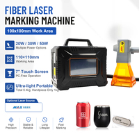 Machine de marquage laser à fibre portable 20W 30W 50W 60W pour pièces automobiles, gravure de codes VIN et plaques signalétiques, alimentée par batterie