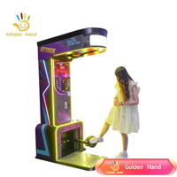 Machine de jeu d'arcade électronique de boxe à monnayeur Golden Hand Hit Kick 2 Sport Game Punch Machine, version japonaise et espagnole, 110/220V