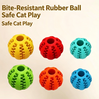 Jouet interactif durable pour animaux de compagnie en caoutchouc naturel, pour le nettoyage des dents et la distribution de friandises, pour chiens et chats - Vente flash