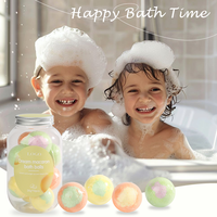 20G * 10 Pack Bombes de Bain Moussantes Macaron Emballées en Pot Marque Privée Luxe Aromathérapie Petites Bombes de Bain Colorées Mini Coffret Cadeau