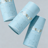 Caja de Embalaje de Cartón Cilíndrica Redonda Biodegradable con Logotipo Personalizado para Ropa Interior, Ropa, Bufandas, Toallas, Camisetas, Tubo de Papel Kraft