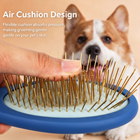 Peigne pour animaux de compagnie à toucher doux, peigne à picots pour le nettoyage et le toilettage des chiens, peigne lissant à coussin d'air pour chats, fournitures pour animaux de compagnie