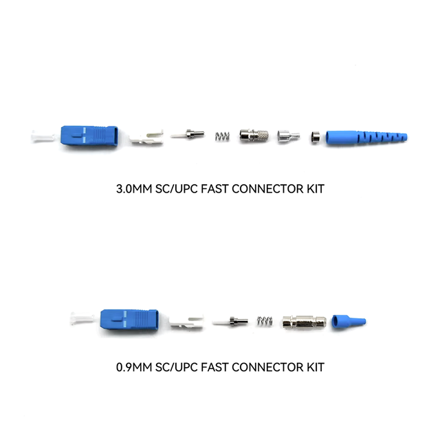 LN-K Lenew Wholesale SC UPC Singlemode 2.5mm Insert Diameter Simplex Optical Connector Components for Fiber Patch Cord FTTH