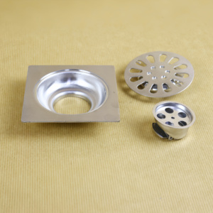 New Arrival vuông thép không gỉ 304 316 thoát nước sàn với bìa chất lượng cao lọc đánh bóng 4 inch chống mùi drainer - Product Image 2